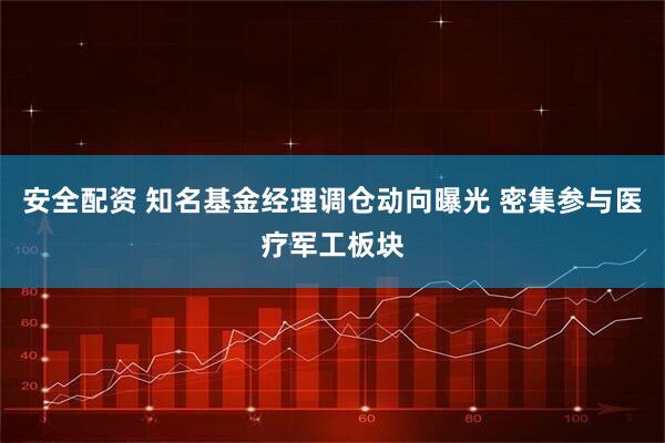 安全配资 知名基金经理调仓动向曝光 密集参与医疗军工板块