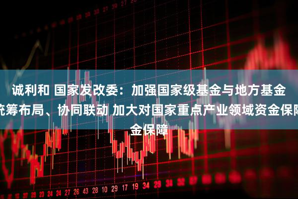 诚利和 国家发改委：加强国家级基金与地方基金统筹布局、协同联动 加大对国家重点产业领域资金保障